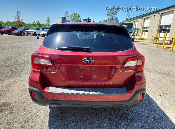 4S4BSAJC1K3299075 2019 SUBARU OUTBACK Burgundy Հետևի տեսք