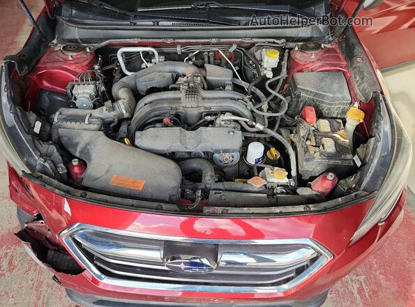 4S4BSAJC1K3299075 2019 SUBARU OUTBACK Burgundy Շարժիչի բաժամունքի տեսք