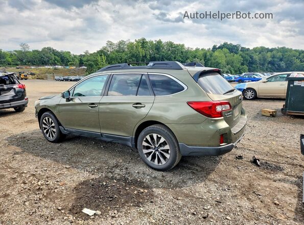 4S4BSAJC9G3289286 2016 SUBARU OUTBACK Зеленый Задняя левая четверть