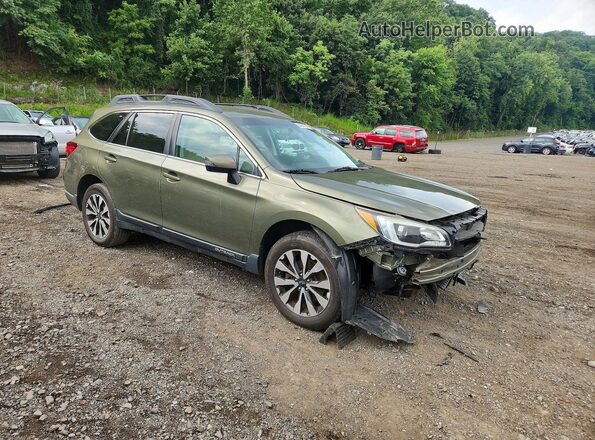 4S4BSAJC9G3289286 2016 SUBARU OUTBACK Зеленый Передняя правая четверть