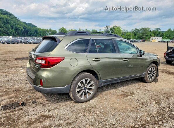4S4BSAJC9G3289286 2016 SUBARU OUTBACK Зеленый Задняя правая четверть