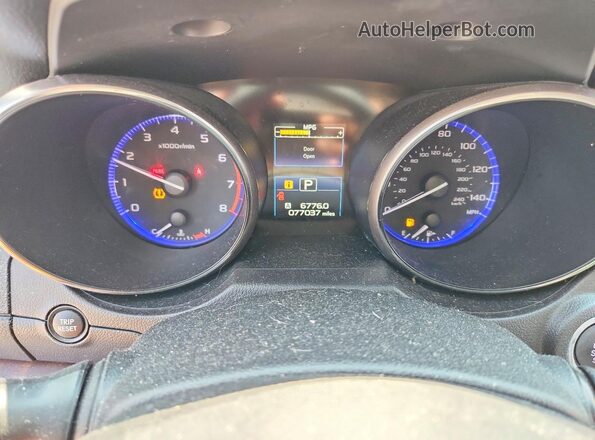 4S4BSAKC0H3226724 2017 SUBARU OUTBACK Silver Instrument cluster view