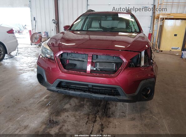 4S4BSAKC2J3274540 2018 SUBARU OUTBACK Burgundy Vista frontal