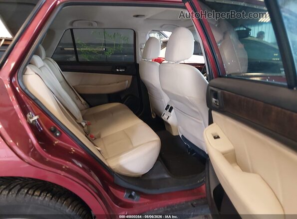 4S4BSAKC2J3274540 2018 SUBARU OUTBACK Burgundy Vista de la etiqueta del VIN