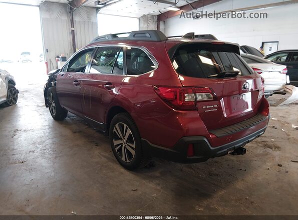 4S4BSAKC2J3274540 2018 SUBARU OUTBACK Burgundy Trasero izquierdo