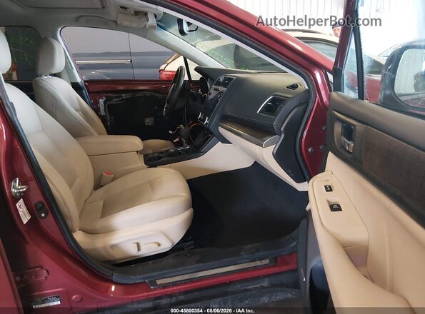 4S4BSAKC2J3274540 2018 SUBARU OUTBACK Burgundy Vista interior delantera
