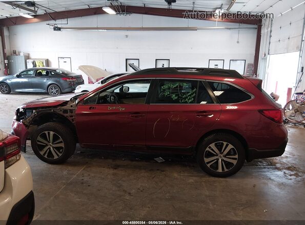4S4BSAKC2J3274540 2018 SUBARU OUTBACK Burgundy Vista interior de 360 grados