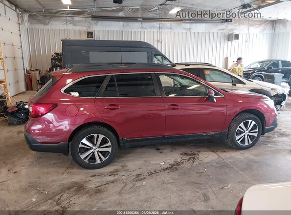 4S4BSAKC2J3274540 2018 SUBARU OUTBACK Burgundy Vista interior trasera