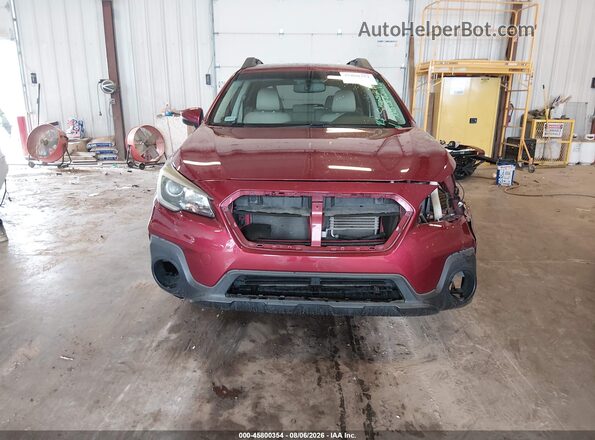 4S4BSAKC2J3274540 2018 SUBARU OUTBACK Burgundy Vista del cuadro de instrumentos