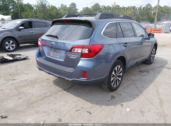 4S4BSAKC3H3359168 2017 SUBARU OUTBACK Blue Задня права чверть