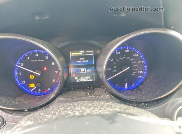 4S4BSAKC6H3245827 2017 SUBARU OUTBACK White Widok zestawu wskaźników