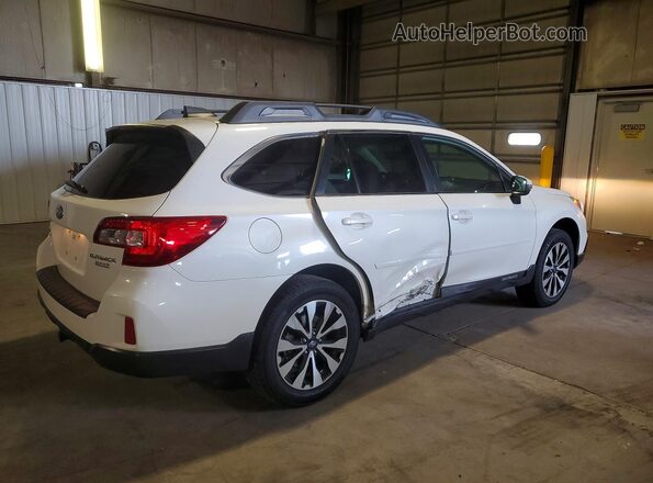 4S4BSAKC6H3273479 2017 SUBARU OUTBACK Белый Задняя правая четверть