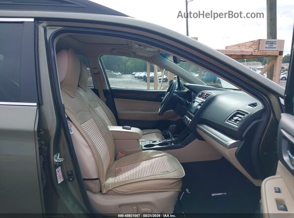 4S4BSALC1G3201957 2016 SUBARU OUTBACK Green Вид салону спереду