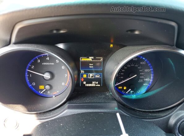 4S4BSALC5G3241880 2016 SUBARU OUTBACK Gray Вид щитка приладів