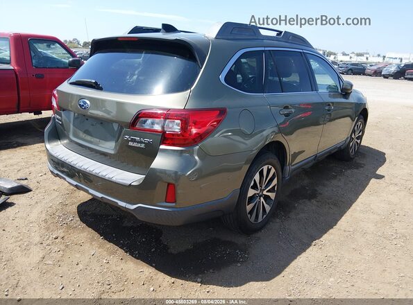 4S4BSALC7G3207908 2016 SUBARU OUTBACK Green Trasero derecho