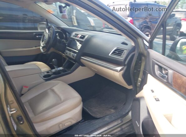 4S4BSANC0G3211215 2016 SUBARU OUTBACK Green Front interior view