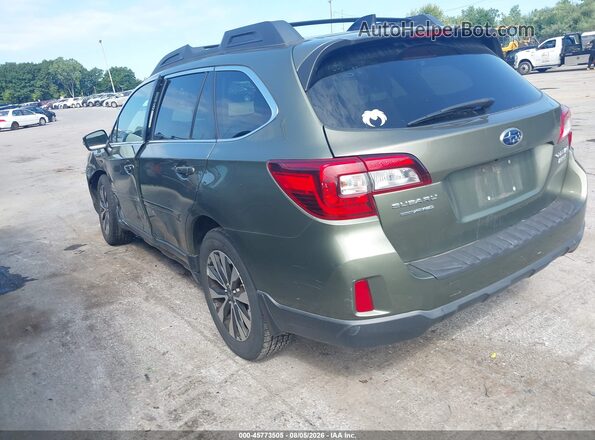 4S4BSANC0G3211215 2016 SUBARU OUTBACK Green Rear left