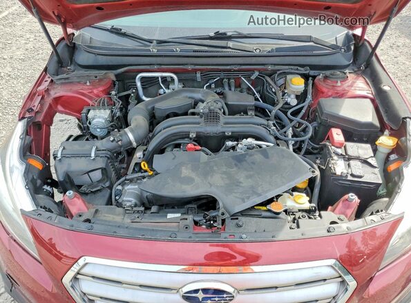 4S4BSANC0H3204783 2017 SUBARU OUTBACK Red Շարժիչի բաժամունքի տեսք