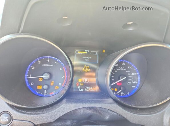 4S4BSANC0H3230963 2017 SUBARU OUTBACK Blue Instrument cluster view