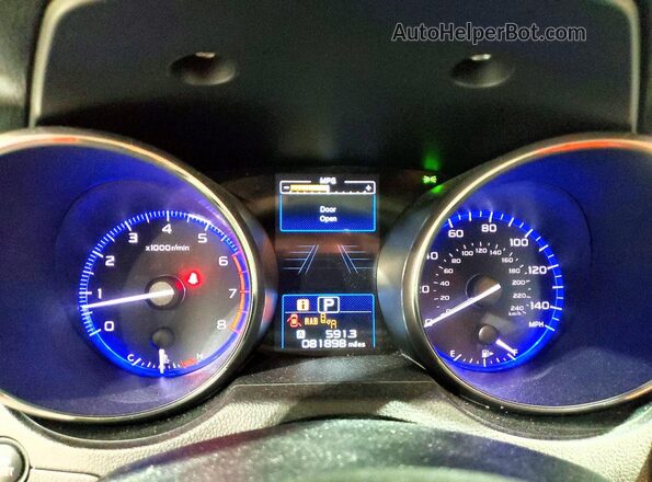 4S4BSANC0H3366056 2017 SUBARU OUTBACK Green Սարքավորումների վահանակի տեսք
