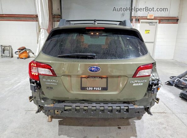 4S4BSANC0H3366056 2017 SUBARU OUTBACK Green Հետևի տեսք