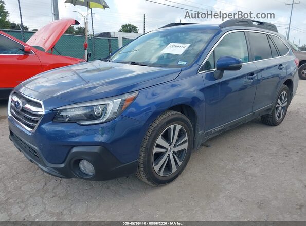 4S4BSANC0K3201776 2019 SUBARU OUTBACK Синий Передняя левая четверть