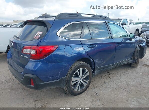 4S4BSANC0K3201776 2019 SUBARU OUTBACK Синий Задняя правая четверть