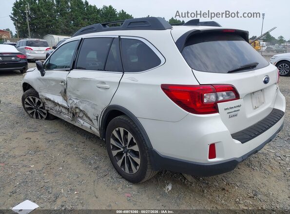4S4BSANC1G3214589 2016 SUBARU OUTBACK White Rear left