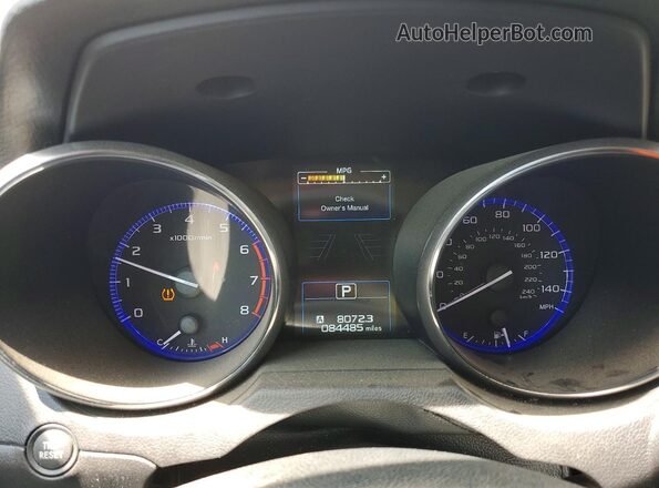 4S4BSANC1H3228820 2017 SUBARU OUTBACK Gray Instrument cluster view