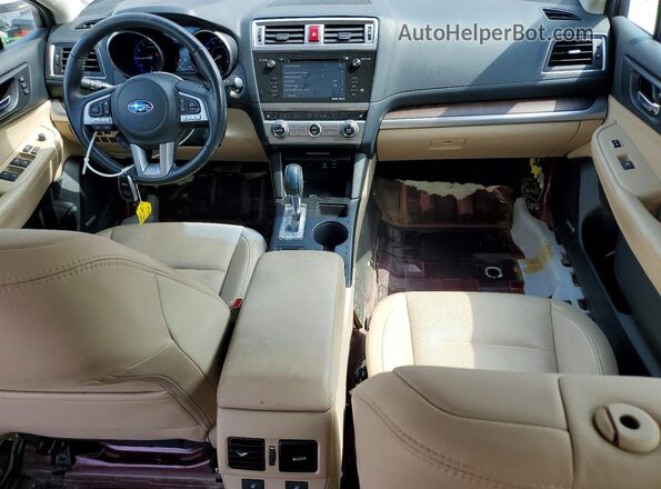4S4BSANC1H3421078 2017 SUBARU OUTBACK Maroon Dashboard view