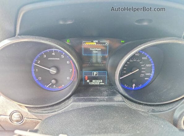 4S4BSANC2H3212612 2017 SUBARU OUTBACK Burgundy Вид щитка приладів