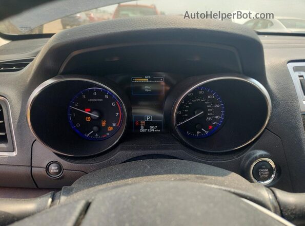 4S4BSANC2H3324343 2017 SUBARU OUTBACK Blue Instrument cluster view