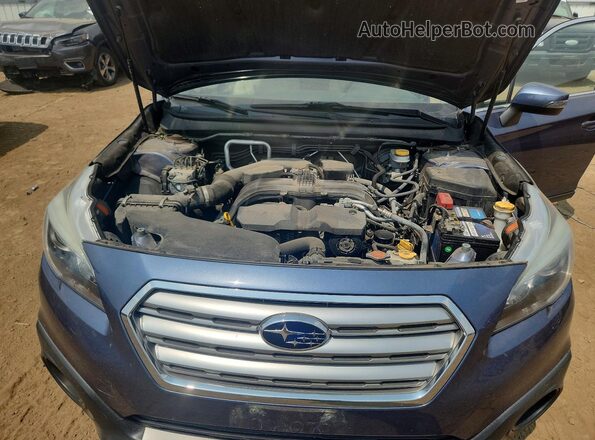 4S4BSANC2H3324343 2017 SUBARU OUTBACK Blue Rear interior view