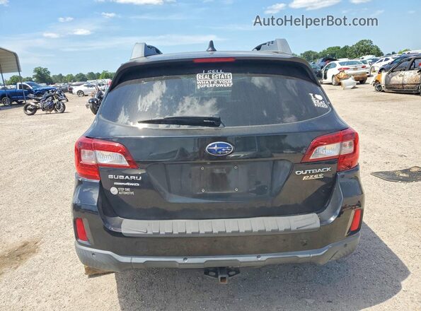 4S4BSANC2H3431196 2017 SUBARU OUTBACK Black Вид ззаду