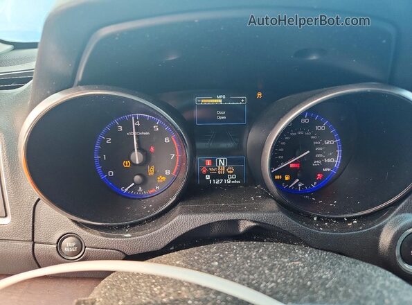 4S4BSANC2H3431196 2017 SUBARU OUTBACK Black Вид щитка приладів