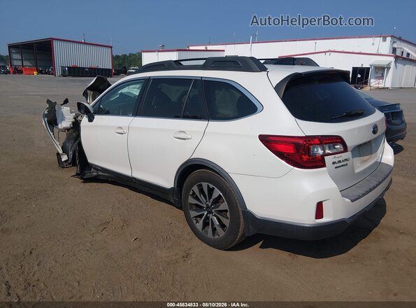 4S4BSANC3G3244077 2016 SUBARU OUTBACK White Задня ліва чверть