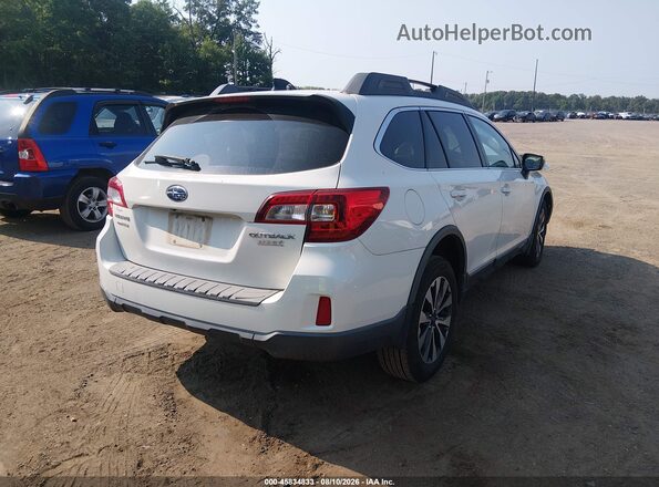4S4BSANC3G3244077 2016 SUBARU OUTBACK White Задня права чверть