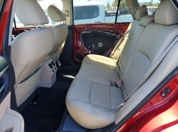 4S4BSANC3G3279315 2016 SUBARU OUTBACK Красный Вид задней части салона