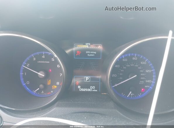 4S4BSANC3G3352943 2016 SUBARU OUTBACK Blue უკანა სავარძლების ხედი