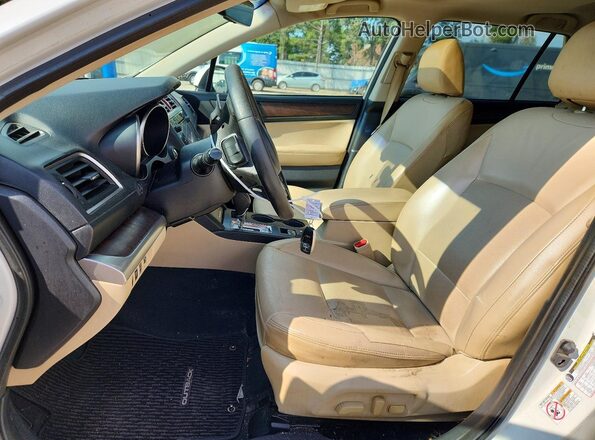 4S4BSANC3H3318177 2017 SUBARU OUTBACK Белый Вид салона спереди