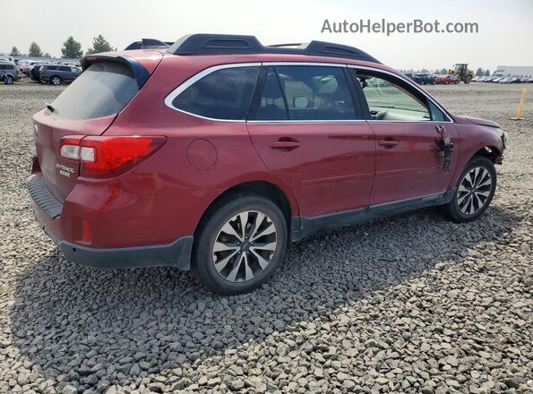 4S4BSANC3H3422975 2017 SUBARU OUTBACK Red Задня права чверть
