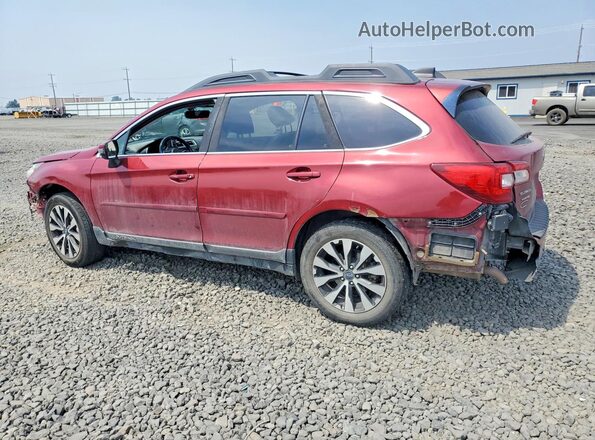 4S4BSANC3H3422975 2017 SUBARU OUTBACK Red Задня ліва чверть