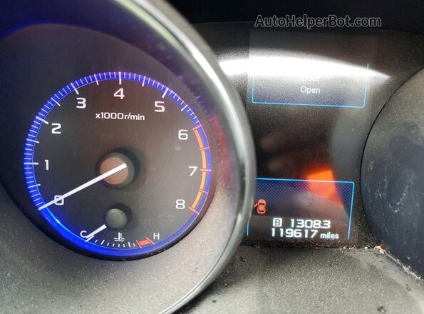 4S4BSANC3H3422975 2017 SUBARU OUTBACK Red Вид щитка приладів