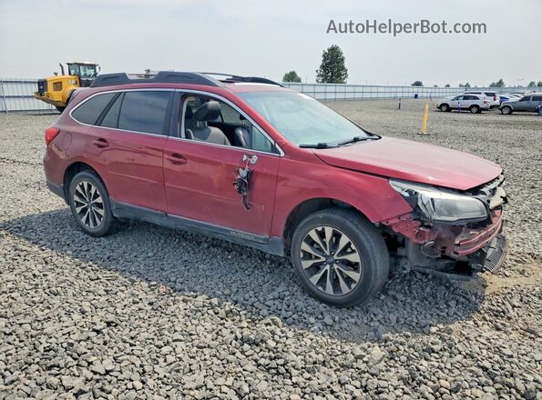 4S4BSANC3H3422975 2017 SUBARU OUTBACK Red Передня права чверть