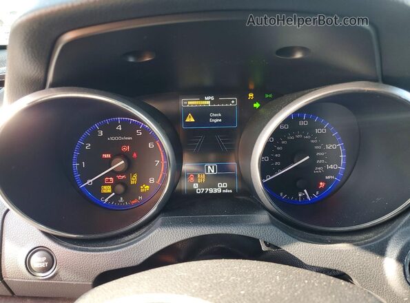 4S4BSANC3J3347846 2018 SUBARU OUTBACK White Вид щитка приладів