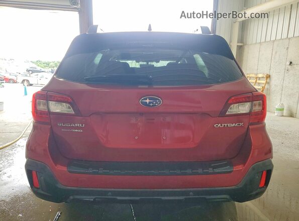 4S4BSANC3J3371127 2018 SUBARU OUTBACK Burgundy Вид ззаду