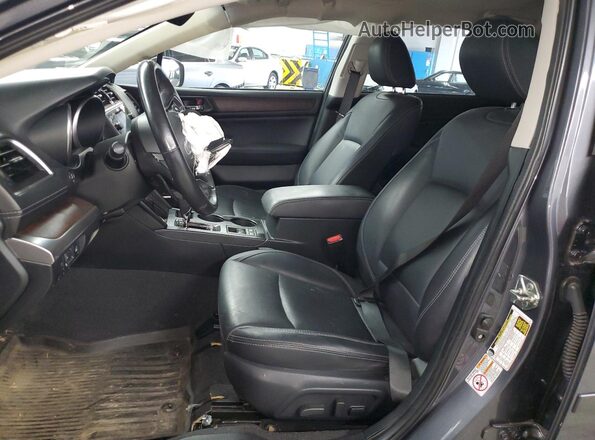 4S4BSANC3J3380250 2018 SUBARU OUTBACK Gray Widok wnętrza z przodu