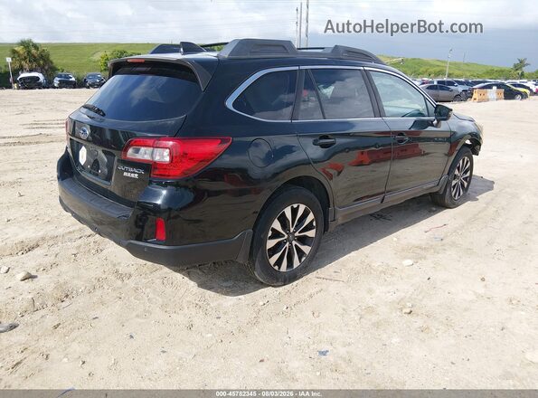 4S4BSANC4H3219674 2017 SUBARU OUTBACK Черный Задняя правая четверть