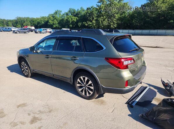 4S4BSANC4H3276263 2017 SUBARU OUTBACK Зеленый Задняя левая четверть