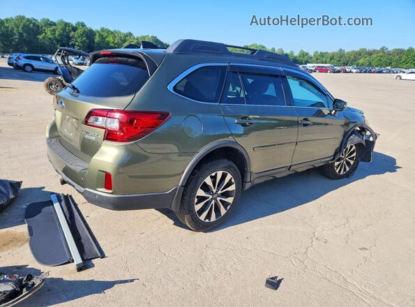 4S4BSANC4H3276263 2017 SUBARU OUTBACK Зеленый Задняя правая четверть